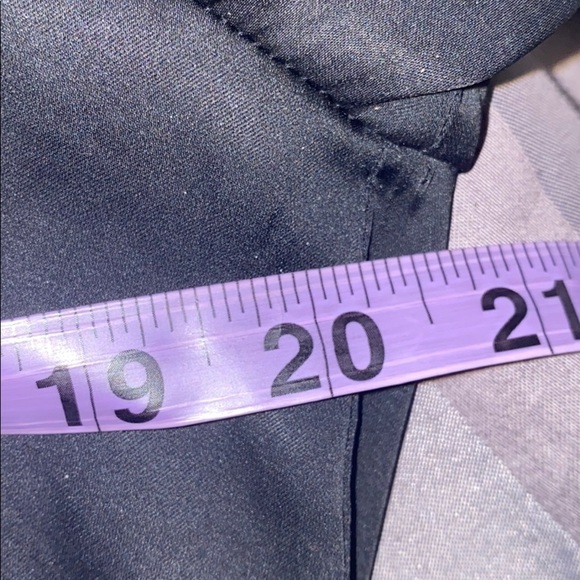 Zara black double pocket loose satin shirt  blouse - Picture 6 of 12